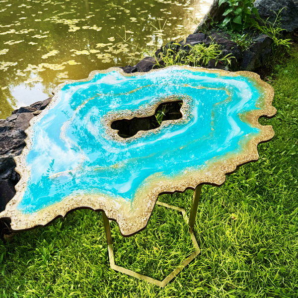 Նվեր №403 սեղան՝ պատրաստված էպոքսիդային խեժից 2