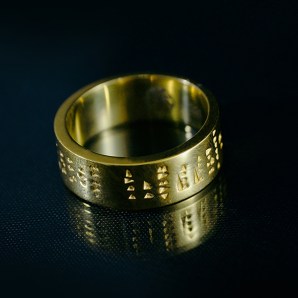 "Эребуни-Ереван" позолоченное кольцо