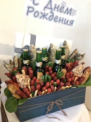 Men's gift "Beer basket"