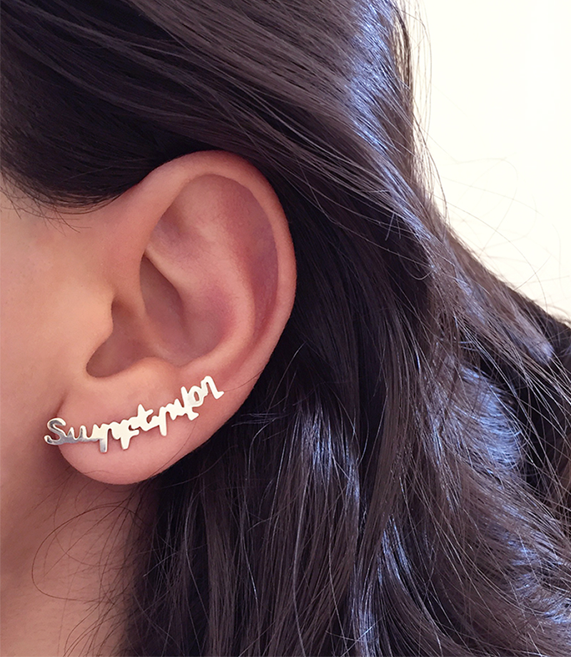 Серебряные серьги Тарбервох 2